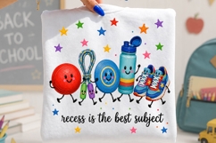 Recess Is the Best Subject School PNG Product Image 2