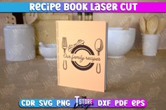 Recipe Book | Book Cover | Cookbook Recipes | Wooden Binder Product Image 1