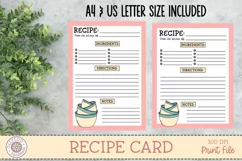 Recipe Card - Recipe Page - Printable Recipe Card Template Product Image 3