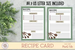 Recipe Card - Recipe Page - Printable Recipe Card Template Product Image 3