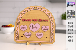 Valentine’s Day Board Laser Cut|Recipe for Love SVG|Kitchen Product Image 1