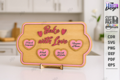 Valentine’s Day Boards Laser Cu Bundlet|Recipe for Love SVG Product Image 3