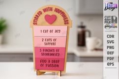 Valentine’s Day Board Laser Cut|Recipe for Love SVG|Kitchen Product Image 1