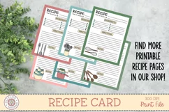 Recipe Card - Recipe Page - Printable Recipe Card Template Product Image 2