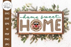 Home Sweet Home Gingerbread SVG | Winter / Christmas Door Product Image 2