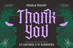 Recoil Backlash - Stylish Blacklatter Font Product Image 20