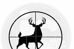 Deer Hunting Svg | Buck in Gun Sights, Crosshair Product Image 3