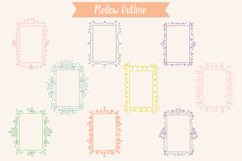 Colored Rectangle Doodle Frames | Hand Drawn Oblong Border Product Image 3