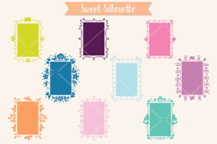 Colored Rectangle Doodle Frames | Hand Drawn Oblong Border Product Image 6