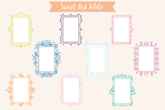 Colored Rectangle Doodle Frames | Hand Drawn Oblong Border Product Image 8