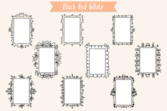 Rectangle Doodle Frames | Hand Drawn Oblong Border, Wreath Product Image 7