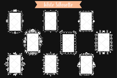 White Rectangle Doodle Frames | Hand Drawn Oblong Border Product Image 4