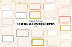 Glitter Rectangular Frames | Hand Drawn Border &amp; Decorative Product Image 1