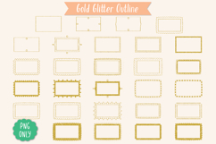 Glitter Rectangular Frames | Hand Drawn Border &amp; Decorative Product Image 4