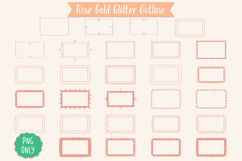 Glitter Rectangular Frames | Hand Drawn Border &amp; Decorative Product Image 5