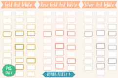 Glitter Rectangular Frames | Hand Drawn Border &amp; Decorative Product Image 7