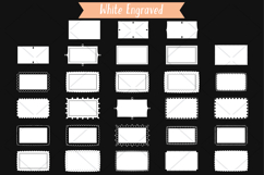 White Rectangular Frames. Hand Drawn Border/ Decorative Labe Product Image 5