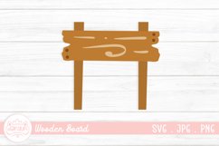 Wood Board Clipart | Wooden Sign Clipart Product Image 1