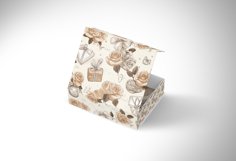 Romantic Sepia Valentine: Vintage Rose Seamless Patterns Product Image 6