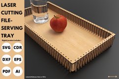 Rectangular parametric tray serving - laser cut & glowforge Product Image 2