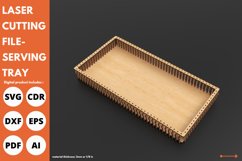Rectangular parametric tray serving - laser cut & glowforge Product Image 3