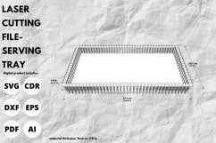 Rectangular parametric tray serving - laser cut & glowforge Product Image 5