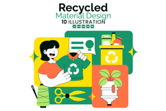 10 Recycled Material Design Illustration Product Image 1