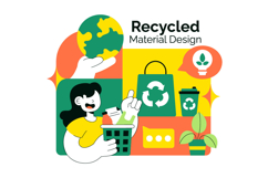10 Recycled Material Design Illustration Product Image 4