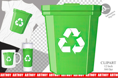Recycling Bin Clipart Product Image 1