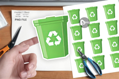 Recycling Bin Sticker Product Image 1