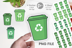 Recycling Bin Sticker Product Image 1