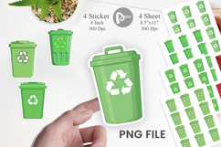 Recycling Bin Sticker Product Image 1