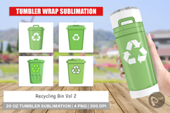 Tumbler Recycling Bin Product Image 1