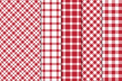 Buffalo Plaid Seamless Digital Papers - Red Product Image 5