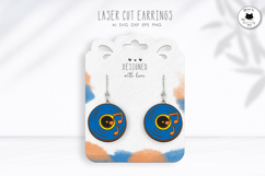 LP Vinyl Record Earrings | Retro Earrings SVG Product Image 1