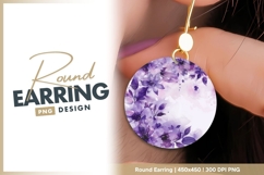 Floral round earring design Product Image 1