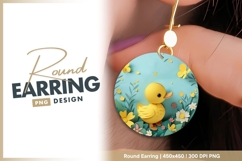 Round duckling earring png Product Image 1