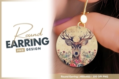 Round earring png design Product Image 1