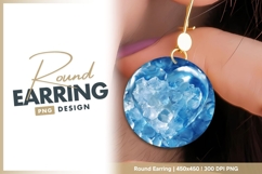 Ice heart round earring png Product Image 1