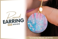 Sparkling icicles round earring png Product Image 1