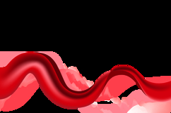 Red abstract dynamic wave business background element Product Image 2