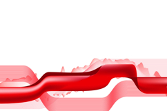 Red abstract dynamic wave business background element design Product Image 1