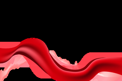 Red abstract dynamic wave business background element Product Image 2