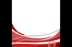 Red abstract dynamic wave decoration element design Product Image 2