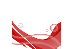 Red abstract dynamic wave decoration element graphic Product Image 1