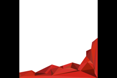 Red abstract polygonal geometry graphic background design Product Image 2