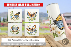 Tumbler Red Admiral Butterfly Product Image 1