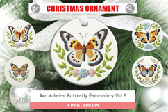 Ornament Red Admiral Butterfly Product Image 1