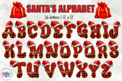 Santa Claus Monogram Bundle | Christmas Alphabet Sublimation Product Image 2