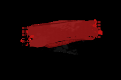 Red and black brush ink stroke abstract element art Product Image 2